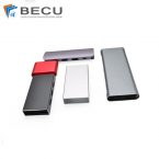 Caja protectora de aluminio anodizado para unidad flash USB y electrónica