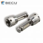 Eje de aluminio con piezas CNC de orificio roscado para aplicaciones médicas y aeroespaciales