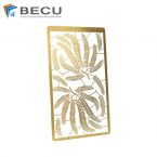 Marcador premium Mimosa grabado en latón